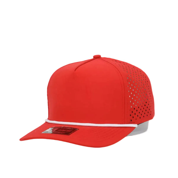 Shop 5 Panel Red Rope Hat and Caps Online - 10 10 Hats | Red 5