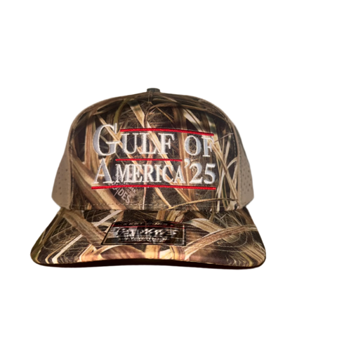 Gulf of America Hat  - 5 Panel Camo